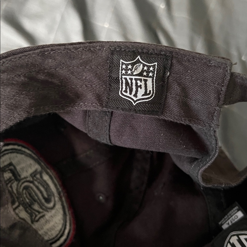 San Francisco 49ers VTG Black Adjustable NFL Hat OSFA - Picture 4 of 6